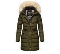Steppmantel NAVAHOO "Paula", Damen, Gr. XXL (44), grün (dunkelgrün), Oberstoff: 100% Polyester; Futter: 100% Polyester; Wattierung: 100% Polyester; Ärmelfutter: 100% Polyester; Kunstpelz: 90% Polyacry