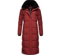 Langer Winter Steppmantel "Reliziaa" Dark Red M