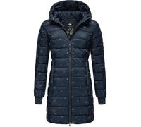 Langer Winter Steppmantel "Tiasa Long" Navy M
