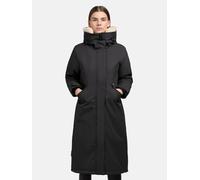 Langer Wintermantel mir Kapuze "Agneta-YM" Space Grey XL