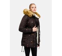 Langer Winterparka mit Kapuze "La Viva" Choco L