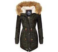 Langer Winterparka mit Kapuze "La Viva" Green L