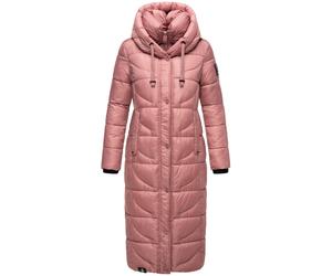 Langer Wintersteppmantel mit Kapuze "Waffelchen" Dark Rose XXL