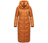 Langer Wintersteppmantel mit Kapuze "Waffelchen" Rusty Cinnamon XXL