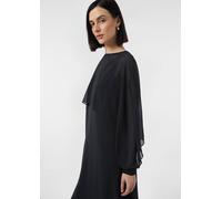 Langes Chiffon-Kleid mit raffiniertem Layering blau 48