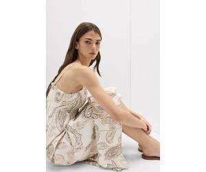 Langes Unterkleid Aus Leinen - Get Noticed Aufdruck L