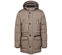 Langjacke BUGATTI, Herren, Gr. 52, beige, 100% Polyester, unifarben, regular fit, Bündchen, Jacken, mit Stehkragen (85514608-52) beige