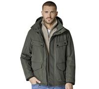Langjacke CASAMODA "CASAMODA Jacke uni", Herren, Gr. 4XL, grün (dunkelgrün), 100% Polyester, Jacken Langjacke (94657063-4XL) dunkelgrün