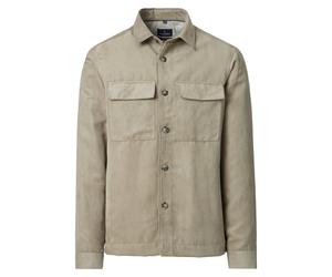 Langjacke CASAMODA "CASAMODA Jacke uni", Herren, Gr. XL, beige, 100% Polyester, Jacken Langjacke (17661760-XL) beige