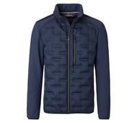 Langjacke CASAMODA "CASAMODA Materialmixjacke uni", Herren, Gr. 4XL, dunkelblau, 100% Polyester, Jacken Langjacke (19179062-4XL) dunkelblau