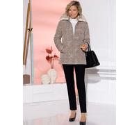 Langjacke CLASSIC BASICS, Damen, Gr. 44, beige (taupe), 100% Polyester, Wattierung:100% Polyester, Paisley, gemustert, Jacken Langjacke (37748331-44) taupe