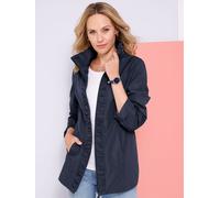Langjacke CLASSIC BASICS, Damen, Gr. 44, blau (marine), 100% Polyester, unifarben, Jacken Langjacke (53692855-44) marine