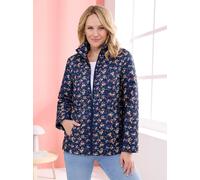Langjacke CLASSIC BASICS, Damen, Gr. 46, bunt (marine, erdbeere, bedruckt), 100% Polyester, Wattierung:100% Polyester, geblümt, gemustert, mehrfarbig, Jacken Langjacke (51026121-46) marine, erdbeere, 