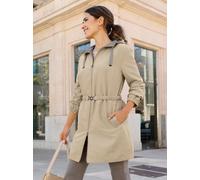 Langjacke CLASSIC BASICS, Damen, Gr. 50, beige, 100% Polyester, unifarben, Jacken Langjacke (92488712-50) beige