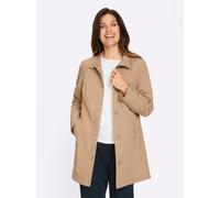 Langjacke CLASSIC BASICS, Damen, Gr. 50, beige (camel), 84% Polyester, 16% Baumwolle, unifarben, Jacken Langjacke (40033211-50) camel