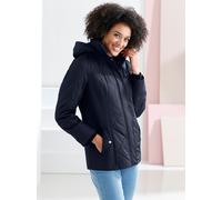 Langjacke CLASSIC BASICS, Damen, Gr. 50, blau (marine), 100% Polyester, Futter und Wattierung:100% Polyester, unifarben, Jacken Langjacke (68402367-50) marine
