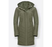 Langjacke CLASSIC BASICS, Damen, Gr. 50, grün (khaki), 100% Polyester, Futter und Wattierung:100% Polyester, unifarben, Jacken Langjacke (36305423-50) khaki
