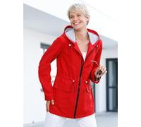 Langjacke CLASSIC BASICS, Damen, Gr. 50, rot, 100% Polyester, Ärmelfutter:100% Polyester, unifarben, Jacken Langjacke (39909924-50) rot