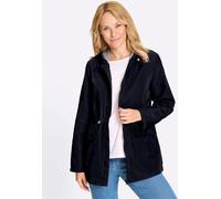 Langjacke CLASSIC BASICS, Damen, Gr. 50, schwarz (marine), 100% Polyester, Ärmelfutter:100% Polyester, unifarben, Jacken Langjacke (15644151-50) marine