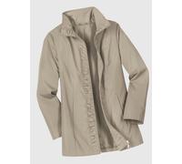 Langjacke CLASSIC BASICS, Damen, Gr. 54, beige, 100% Polyester, unifarben, Jacken Langjacke (86771860-54) beige