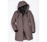 Langjacke CLASSIC BASICS, Damen, Gr. 56, dunkeltaupe, 100% Polyester, Wattierung:100% Polyester, unifarben, Jacken Langjacke (97133619-56) dunkeltaupe