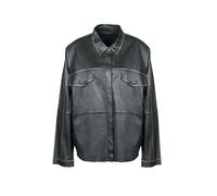 Langjacke FREAKY NATION "Cool Vibe-FN", Damen, Gr. S (36), schwarz, Oberstoff: 100% Leder, lässig geschnitten, Jacken Langjacke (96610850-S) schwarz