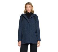 Langjacke GIL BRET, Damen, Gr. 38, blau (moonlight blau melange), Web, Obermaterial: 32% Baumwolle, 27% Polyester, 18% Wolle, 18% Polyacryl, 5% diverse Faserarten, unifarben, normal Po-bedeckend, Rund