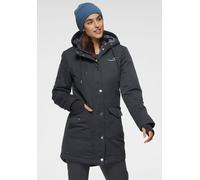 Langjacke KANGAROOS, Damen, Gr. 40, blau (marine), Web, Obermaterial: 100% Polyester. Futter: 100% Polyester. Wattierung: 100% Polyester, gepunktet, kontrastfarbene Details, unifarben mit Farbeinsatz,