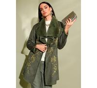 Langjacke MAINPOL, Damen, Gr. 36, grün (khaki), 100% Polyester, Fellimitat:100% Polyester, unifarben, Jacken Langjacke (38045324-36) khaki