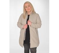 Langjacke MAZE "42021316", Damen, Gr. 42, beige (greige), Obermaterial: 100% Lammleder; Futter: 100% Baumwolle; Ärmelfutter: 100% Polyester; Kapuze: 55% Baumwolle; 45% Polyester, Jacken Langjacke (917