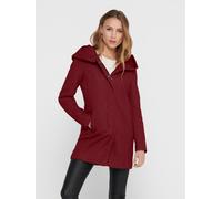 Langjacke ONLY "ONLSEDONA LIGHT COAT OTW NOOS", Damen, Gr. S, cabernet detail:melange, Web, Obermaterial: 85% Polyester, 15% Baumwolle, meliert, figurumspielend Po-bedeckend, gerader Abschluss, Jacken