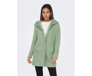 Langjacke ONLY "ONLSEDONA LIGHT COAT OTW NOOS", Damen, Gr. S, laurel grün detail:melange with pumice stone, Web, Obermaterial: 85% Polyester, 15% Baumwolle, meliert, figurumspielend Po-bedeckend, gera