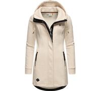 Langjacke RAGWEAR "Letty Intl.", Damen, Gr. XL (42), beige, Sweatware, Obermaterial: 54% Polyester, 41% Baumwolle, 5% Viskose. Futter: 54% Polyester, 41% Baumwolle, 5% Viskose, tailliert ca. Mitte Obe