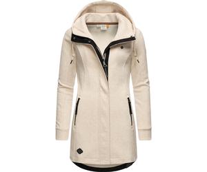 Langjacke RAGWEAR "Letty Intl.", Damen, Gr. XL (42), beige, Sweatware, Obermaterial: 54% Polyester, 41% Baumwolle, 5% Viskose. Futter: 54% Polyester, 41% Baumwolle, 5% Viskose, tailliert ca. Mitte Obe