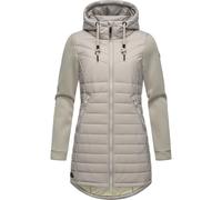 Langjacke RAGWEAR "Sandrra Long", Damen, Gr. 4XL (48), weiß (bone), Obermaterial: 100% Polyester; Futter: 100% Polyester; Wattierung: 100% Polyester, figurumspielend Po-bedeckend, Ärmel ohne Ärmelschl