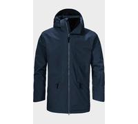 Langjacke SCHÖFFEL "Ins Parka Style Malkay MNS", Herren, Gr. 48, blau (8820, blau), Oberstoff: Aussenseite: 100% Polyester. (Membran: Thermoplastisches Polyurethan). Futter: 100% Polyester. Wattierung