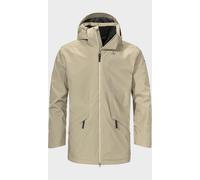 Langjacke SCHÖFFEL "Ins Parka Style Malkay MNS", Herren, Gr. 52, braun (4725, braun), Oberstoff: Aussenseite: 100% Polyester. (Membran: Thermoplastisches Polyurethan). Futter: 100% Polyester. Wattieru