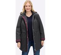 Langjacke SHEEGO, Damen, Gr. 40, schwarz, 60% Baumwolle, 40% Polyamid, Wattierung:100% Polyester, unifarben, Jacken Langjacke (95249422-40) schwarz