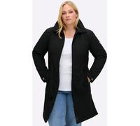 Langjacke SHEEGO, Damen, Gr. 42, schwarz, 94% Polyester, 6% Elasthan, Wattierung:100% Polyester, unifarben, Jacken Langjacke (70760712-42) schwarz