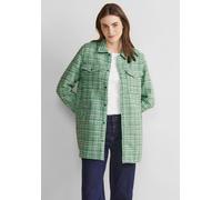 Langjacke STREET ONE, Damen, Gr. 34, grün (arty grün), Stoff, Obermaterial: 100% Polyester; Futter: 100% Polyester, bedruckt, comfort fit hüftbedeckend, hoch geschlossener Ausschnitt, Bündchen, Jacken