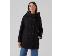 Langjacke VERO MODA "VMFORTUNESHILA JACKET GA NOOS", Damen, Gr. S, schwarz, Web, Obermaterial: 100% Polyester, unifarben, knielang, Jacken Langjacke (67772641-S) schwarz