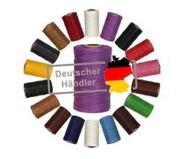 Langlauf Schuhbedarf Ledergarn gewachst 1mm x 0,3mm I Sattlergarn - gewachster Faden aus Polyester stabil & haltbar I Wachsgarn Forellenfaden Outdoor Nähgarn in Profiqualität (violett)
