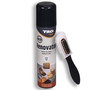 Langlauf Schuhbedarf Renovator - Schuhfarbe Schuhspray für Wildleder & Nubukleder | mit Wildleder Pflegebürste | Schuhpflege zum Färben für Wildleder & Nubukleder & Textilschuhen schwarz (118)