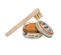 Langlauf Schuhbedarf TRG Schuhcreme mit Auftragsbürste I Lederschuh Pflege Set I Schuhputzsets Leder, Schuhbürstenset, Schuh Reinigung Set, Lederpflege Set (gazelle 109)