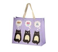 Langlebige wiederverwendbare Einkaufstasche - Katzenmotiv