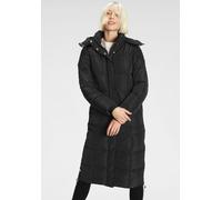 Langmantel ALPENBLITZ "Sapporo", Damen, Gr. 46, schwarz, Web, Obermaterial: 100% Polyester. Futter: 100% Polyester. Wattierung: 100% Polyester, kontrastfarbene Details, unifarben, lässig geschnitten k