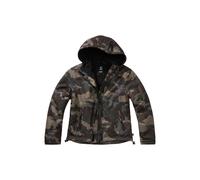 Langmantel BRANDIT "Brandit Damen Ladies Windbreaker Frontzip", Damen, Gr. 4XL, schwarzcamo, 100% Polyester, Mäntel (91913631-4XL) schwarzcamo