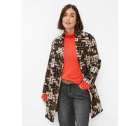 Langmantel BRAX "Style DAVOS", Damen, Gr. 36, braun, 47% Polyester, 38% Schurwolle, 15% Polyacryl, Mäntel (31222737-36) braun