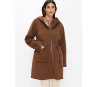 Langmantel BRAX "Style HOPE", Damen, Gr. 38, braun, Web, 48% Wolle, 47% Polyester, 5% Sonstige Fasern, Mäntel (76350967-38) braun