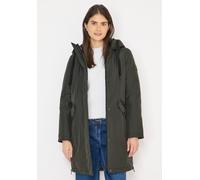 Langmantel CECIL, Damen, Gr. XS (36), grün (olive wood), Stoff, Obermaterial: 100% Polyester. Futter: 100% Polyester. Füllung: 100% Polyester, unifarben, comfort fit kniebedeckend, ohne Ausschnitt, ab